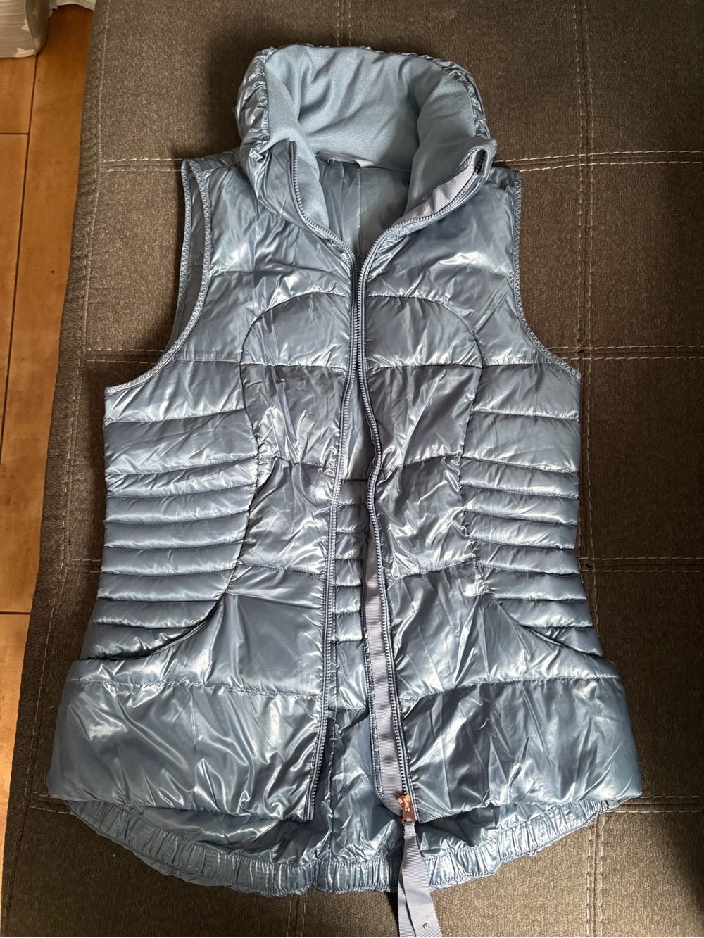 lululemon athletica Light Blue Quilted Puffer Vest